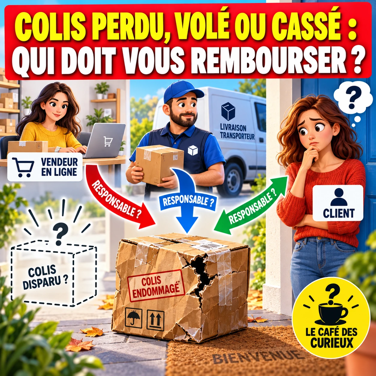 Colis perdu, volé ou livré cassé : qui doit vous rembourser ?