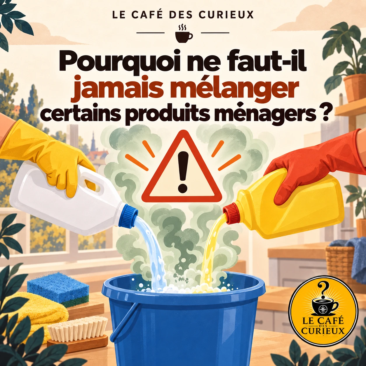 Pourquoi ne faut-il jamais mélanger certains produits ménagers ?