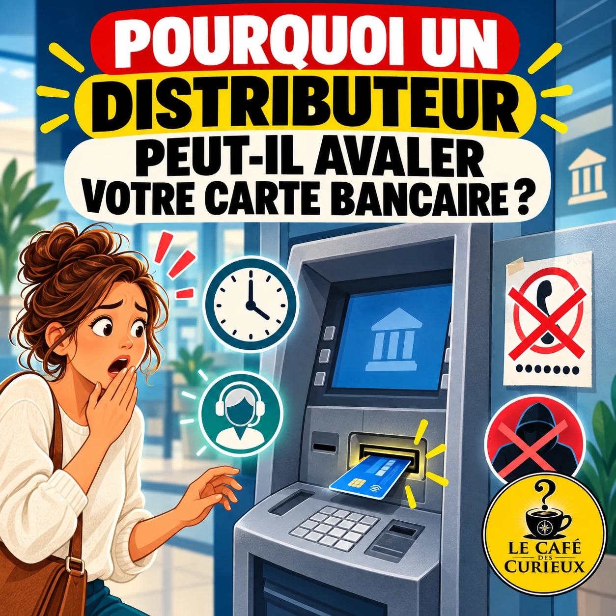 Pourquoi un distributeur peut-il avaler votre carte bancaire ?