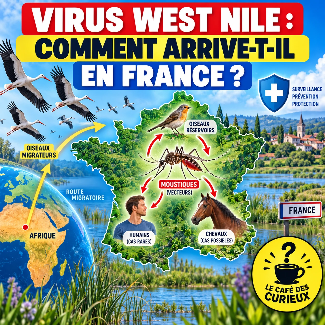 Virus West Nile : comment une maladie transportée par les moustiques s’installe-t-elle en France ?