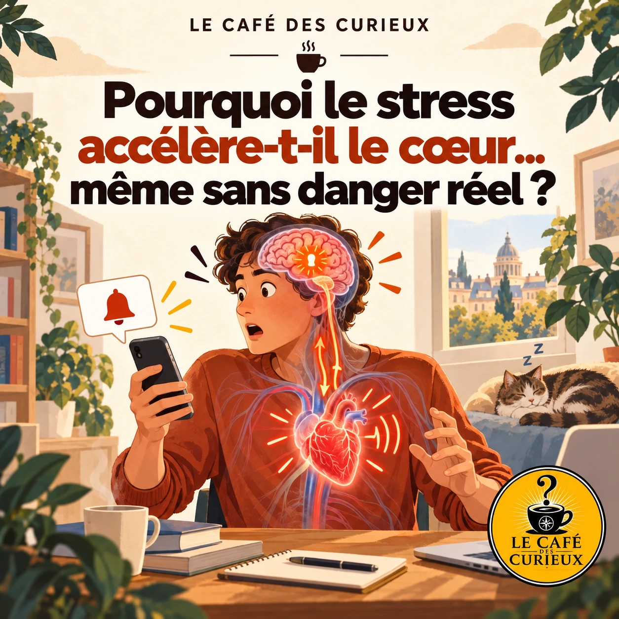 Pourquoi le stress accélère-t-il le cœur… même sans danger réel ?