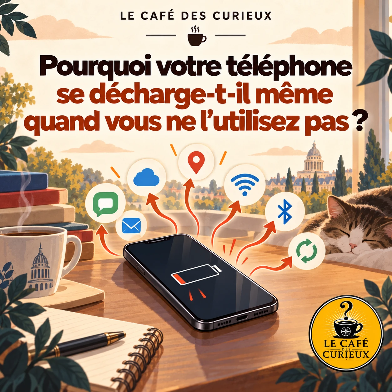 Pourquoi votre téléphone se décharge-t-il même quand vous ne l’utilisez pas ?