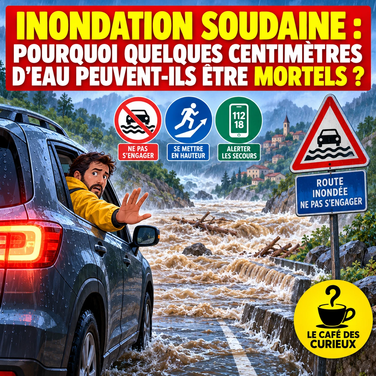Pluies intenses et inondations soudaines : pourquoi quelques centimètres d’eau peuvent-ils devenir mortels ?
