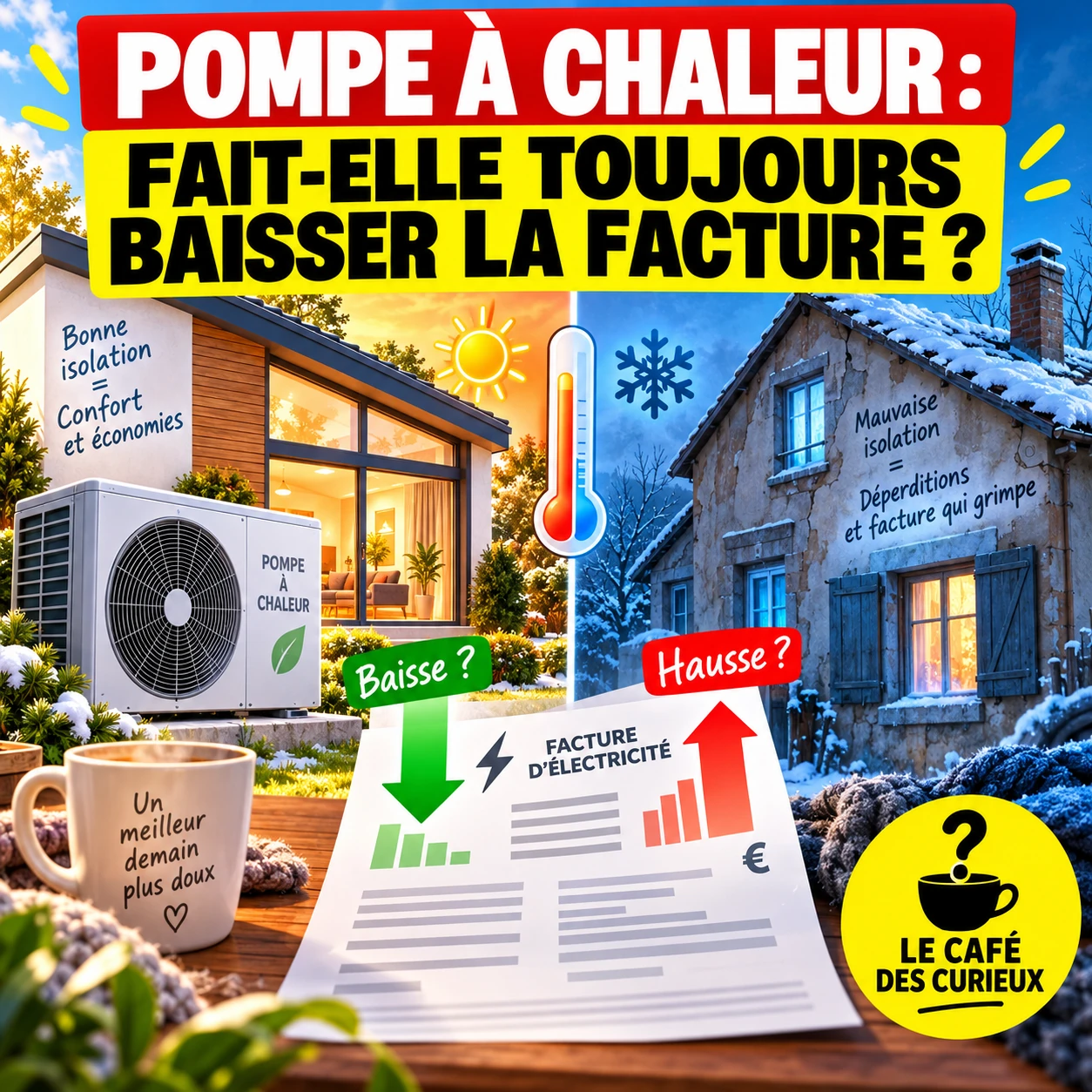 Pompe à chaleur : fait-elle toujours réellement baisser la facture ?