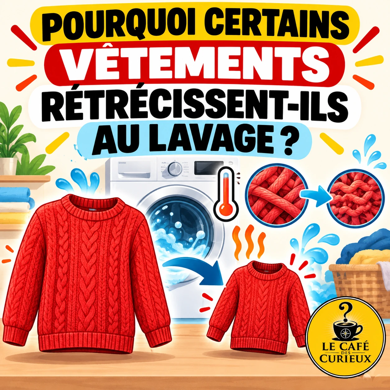 Pourquoi certains vêtements rétrécissent-ils au lavage ?